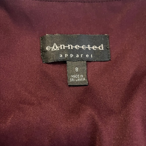 Plisse Dress & Jacket Set Burgundy Midi Dress Party‎ Cocktail Evening - Picture 7 of 9